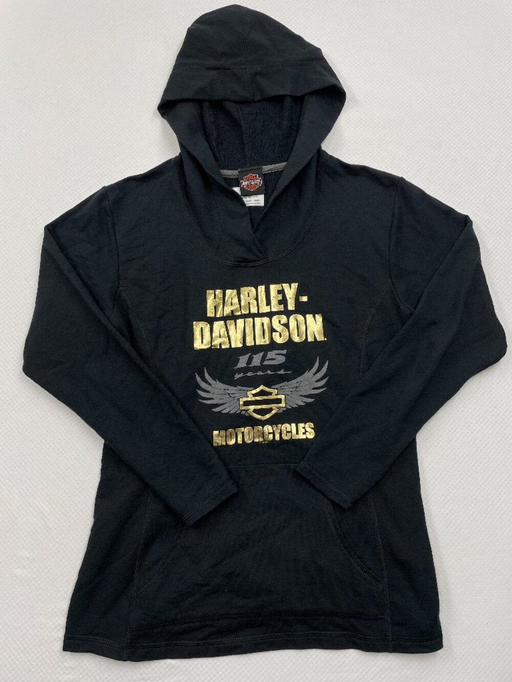 Harley-Davidson 115 Years Tombstone Arizona Black Hoodie Sweatshirt Women’s L